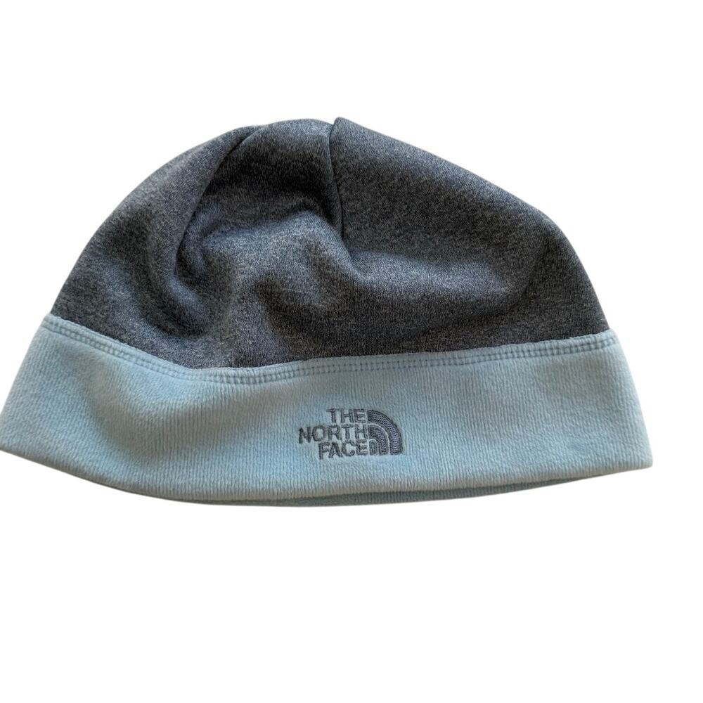 The North Face  Fleece Beanie Women One Size Blue Gray Excellent Condition